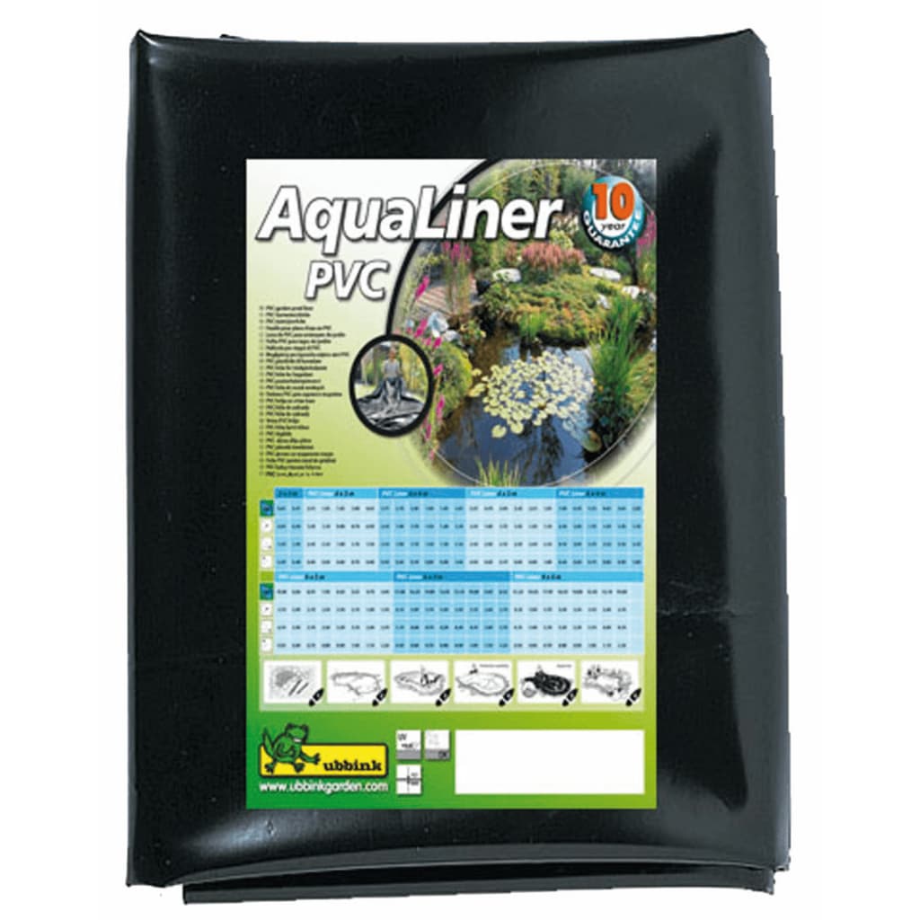 Ubbink AquaLiner Вата за езеро PVC 6х5 м черна