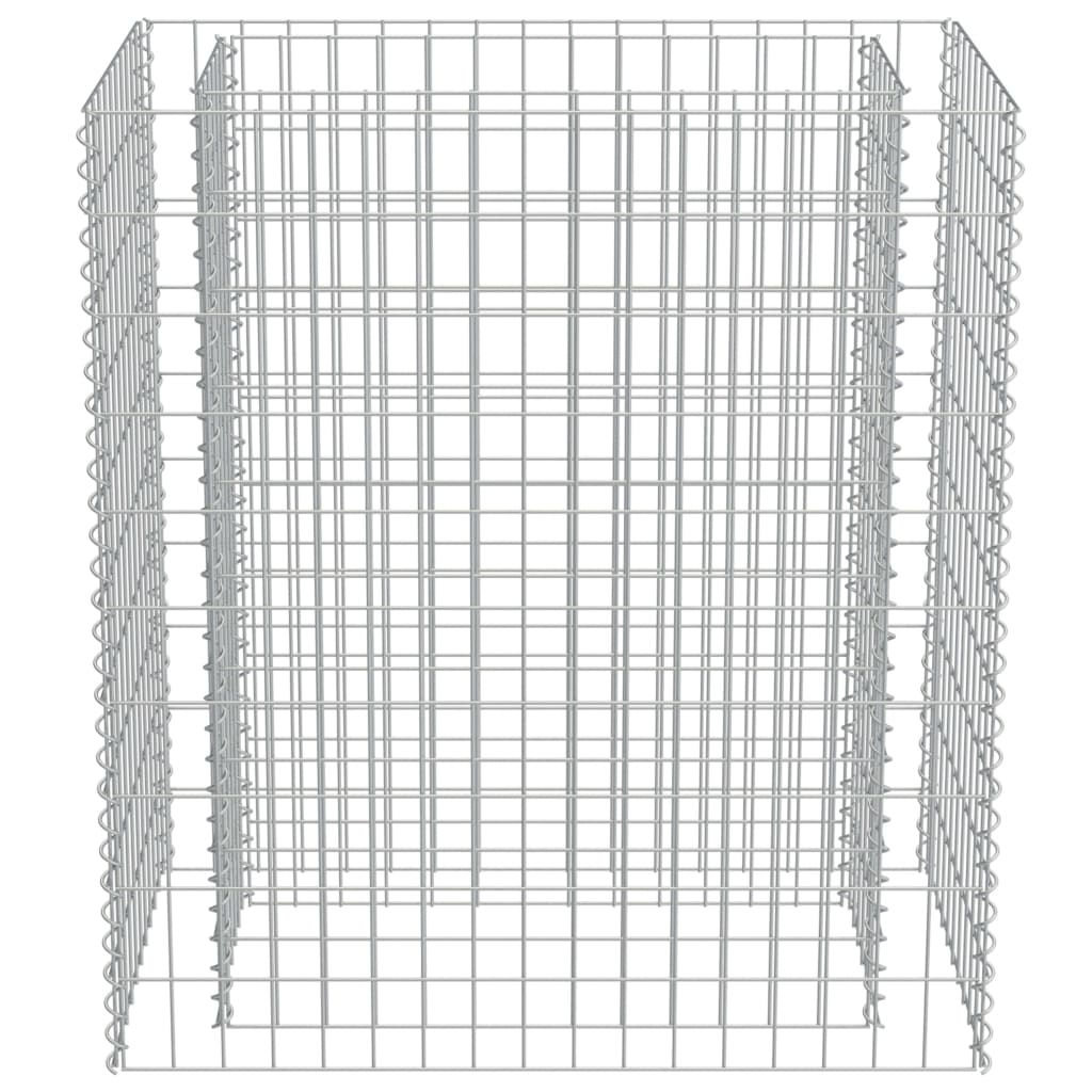 Габион повдигната леха, поцинкована стомана, 90x50x100 cм