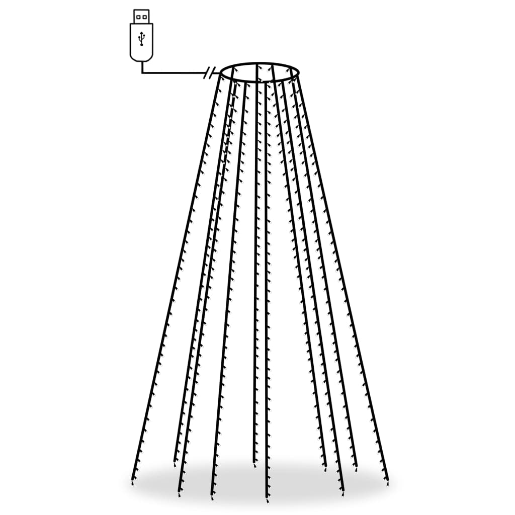 Коледни лампички мрежа с 400 LED 400 см