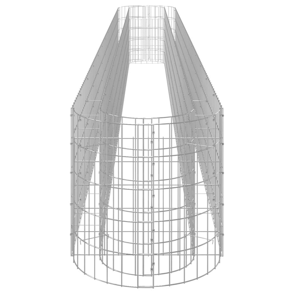 Габион повдигната леха, поцинковано желязо, 470x50x50 cм